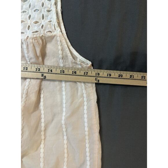 H&M Conscious Collection Sleeveless elet Lace Top Size 10 Organic Cotton - Picture 7 of 8